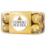 Ferrero Rocher Chrupiący wafelek z kremowym nadzieniem i orzechem laskowym w czekoladzie 200 g