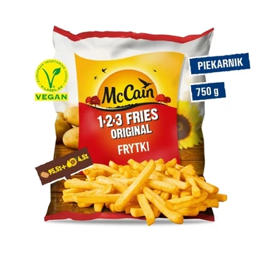 McCain 1.2.3 Fries Original Frytki 750 g - 0