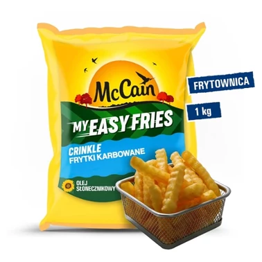 McCain My Easy Fries Crinkle Frytki karbowane 1 kg - 0