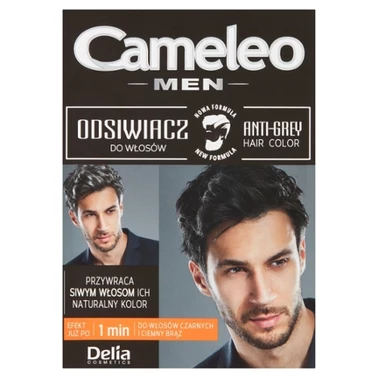 Cameleo Men Odsiwiacz do włosów czarnych i ciemny brąz - 0