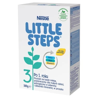 LITTLE STEPS 3 Produkt na bazie mleka dla małych dzieci po 1. roku 500 g - 1