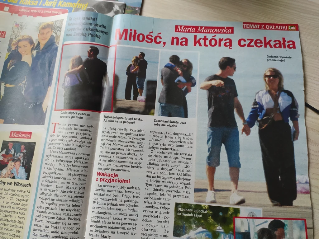 O spotkaniu Marty Manowskiej z partnerem napisał tygodnik "Życie na Gorąco" O spotkaniu Marty Manowskiej z partnerem napisał tygodnik "Życie na Gorąco"