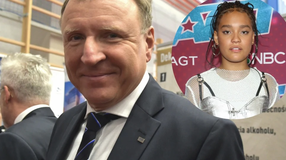 Jacek Kurski i Sara James