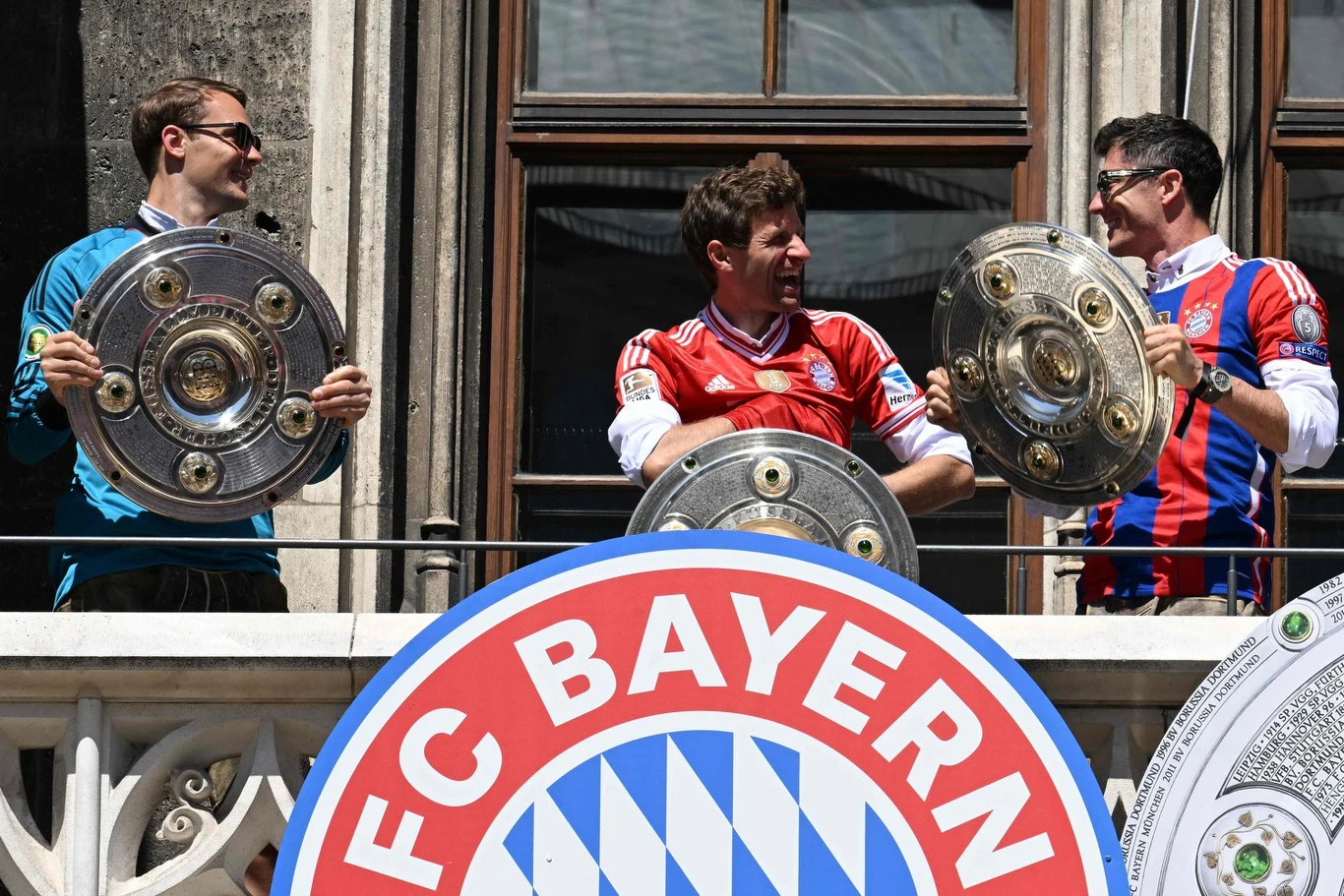 Manuel Neuer, Thomas Mueller i Robert Lewandowski