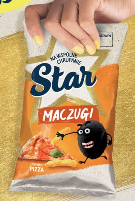 Star Maczugi Chrupki kukurydziane o smaku pizzy 80 g