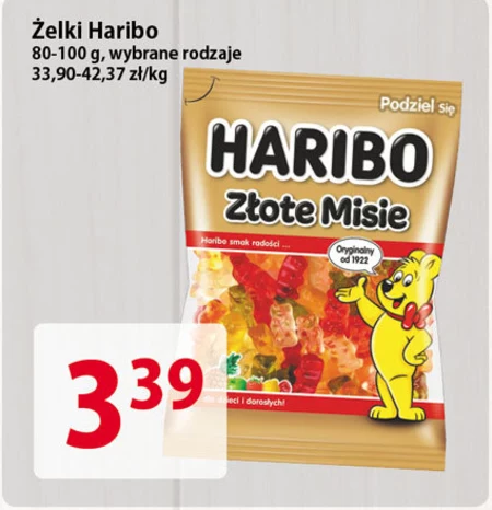 Haribo Złote Misie Żelki owocowe 100 g