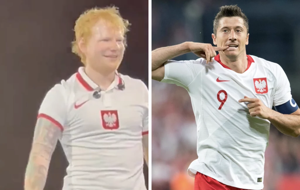 Ed Sheeran wystąpił na PGE Narodowym w koszulce "Biało-Czerwonych" Ed Sheeran wystąpił na PGE Narodowym w koszulce "Biało-Czerwonych"