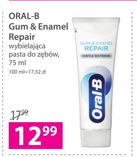 Oral-B Gum & Enamel Repair Gentle Whitening Pasta do zębów 75 ml