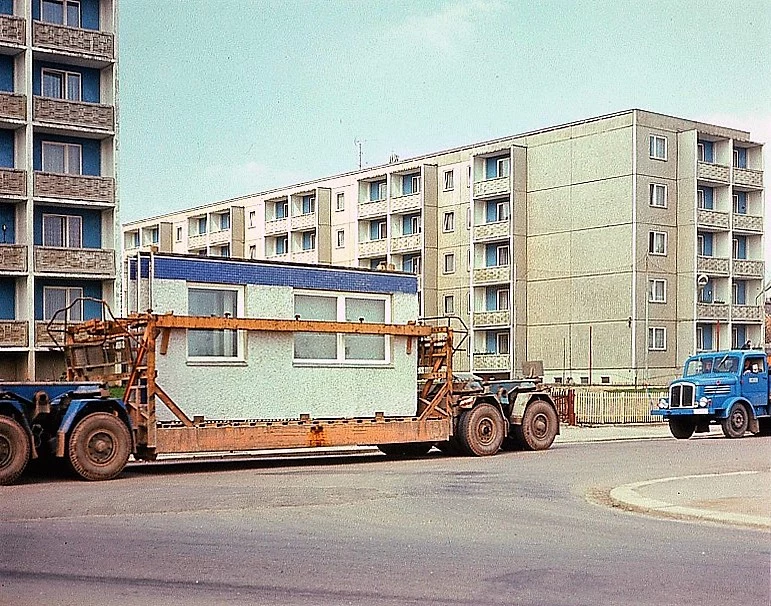 Przewóz płyt, około 1970 r.