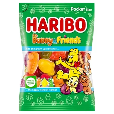 HARIBO Bunny & Friends Żelki o smaku owocowym 90 g - 0