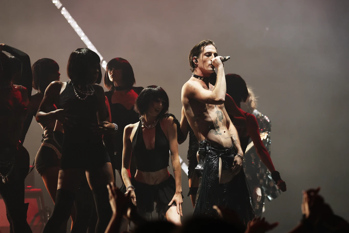 Maneskin podczas rozdania nagród mTV VMA 2022