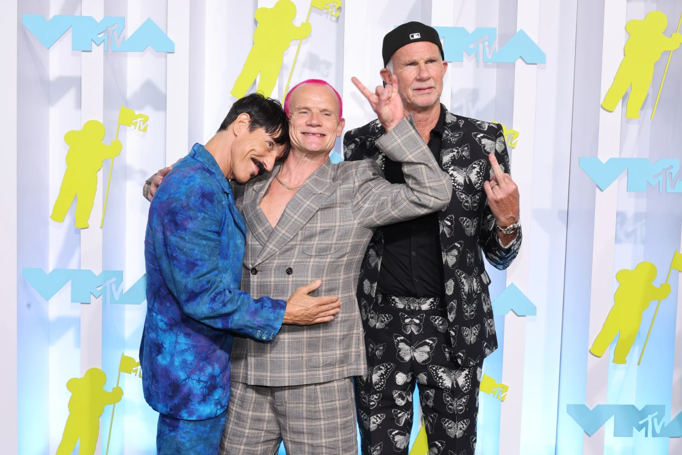 Red Hot Chili Peppers na ściance podczas gali MTV VMA 2022