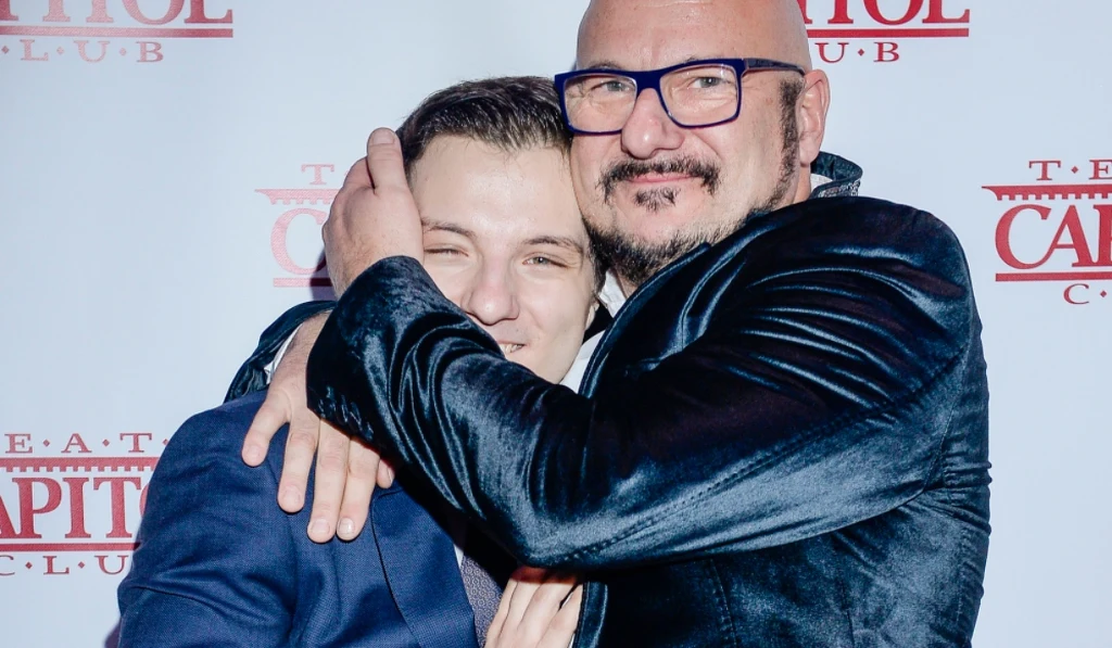 Piotr Gąsowski z synem Jakubem