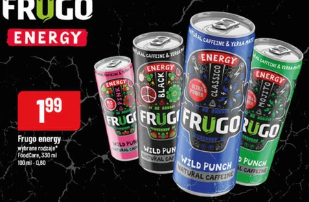 Frugo Wild Punch Classico Energy Gazowany napój energetyzujący 330 ml