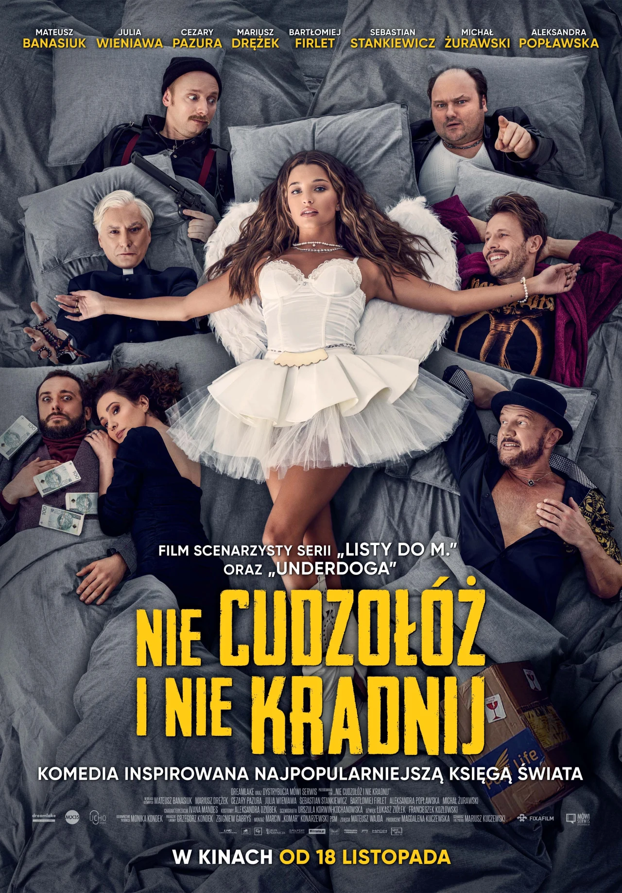 Plakat filmu "Nie cudzołóż i nie kradnij"