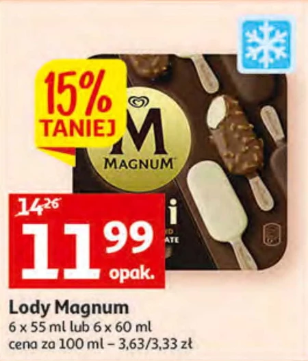 Magnum Mini Classic Almond White Lody 330 ml (6 sztuk)