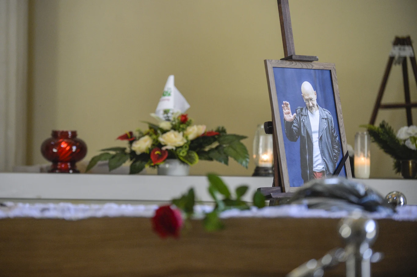 Zobacz zdjęcia z ostatniego pożegnania Piotra Szkudelskiego z grupy Perfect