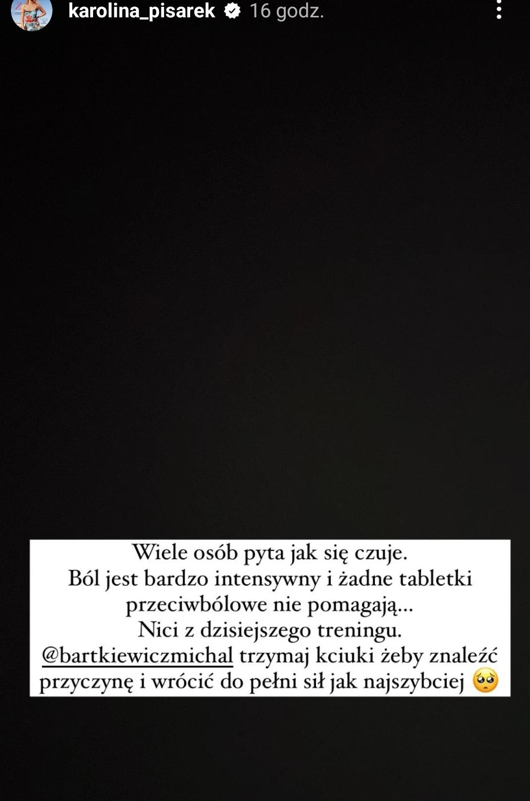 Karolina Pisarek na Instagramie