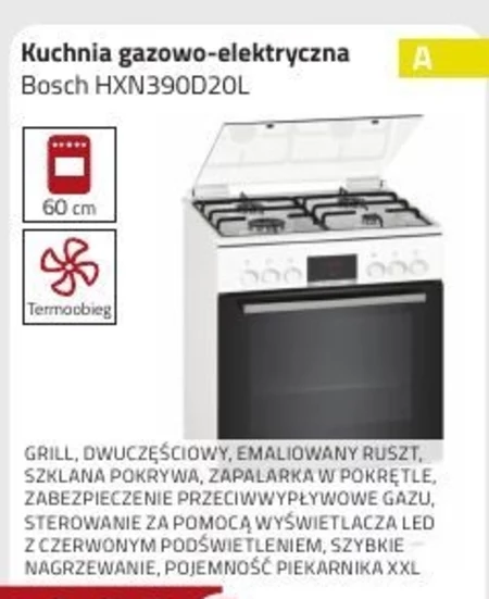 Kuchenka gazowo-elektryczna Bosch