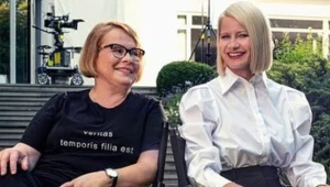 Ilona Łepkowska i Małgorzata Kożuchowska na planie "Zołzy"