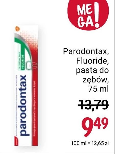 Parodontax Fluoride Pasta do zębów 75 ml