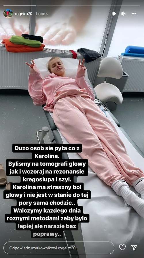 Roger Salla o stanie zdrowia Karoliny Pisarek
