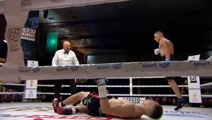 Denis Mądry po znokautowaniu Kewina Gibasa na Polsat Boxing Promotions 9