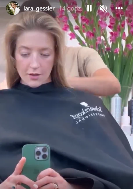 Lara Gessler zaszalała tuż przed porodem. Zmieniła fryzurę Lara Gessler zaszalała tuż przed porodem. Zmieniła fryzurę