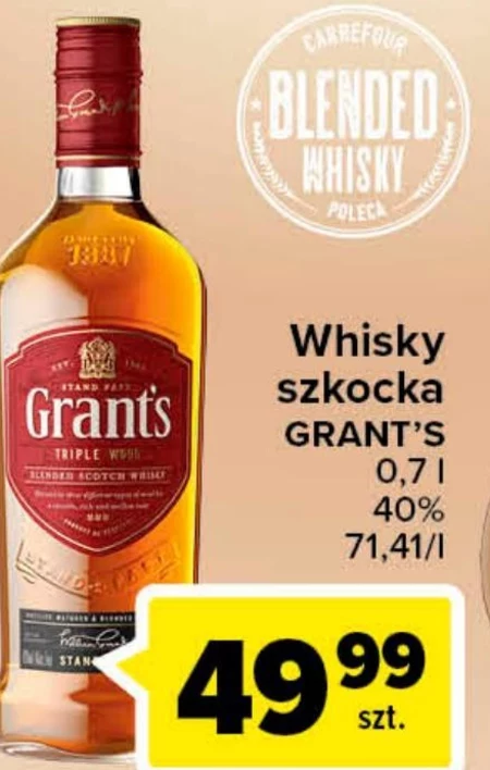 Grant's Triple Wood Blended Scotch Whisky 700 ml