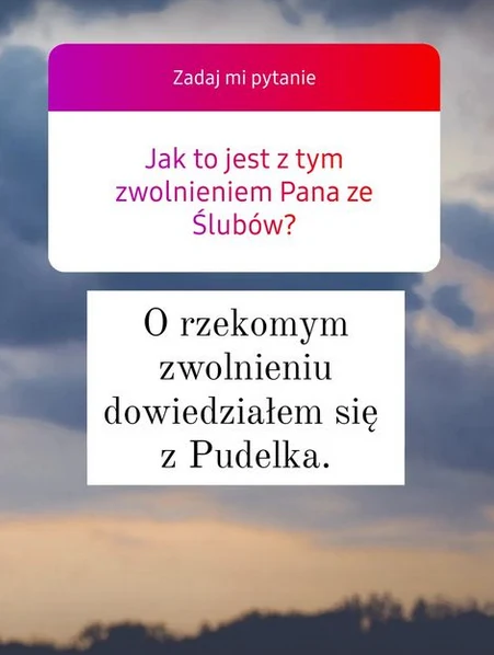 Rafał Olszak napisał o decyzji TVN na swoim profilu Rafał Olszak napisał o decyzji TVN na swoim profilu