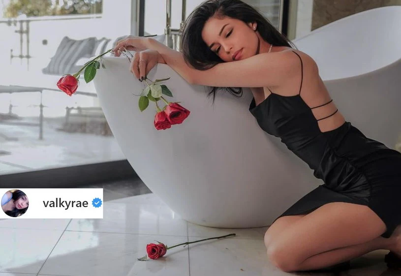 Valkyrae - fragment zdjęcia zamieszczonego w serwisie Instagram.com na profilu @valkyrae