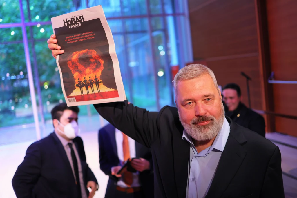 Laureat Pokojowej Nagrody Nobla Dmitrij Muratow, redaktor naczelny rosyjskiej gazety, zdjęcie ilustracyjne Laureat Pokojowej Nagrody Nobla Dmitrij Muratow, redaktor naczelny rosyjskiej gazety, zdjęcie ilustracyjne