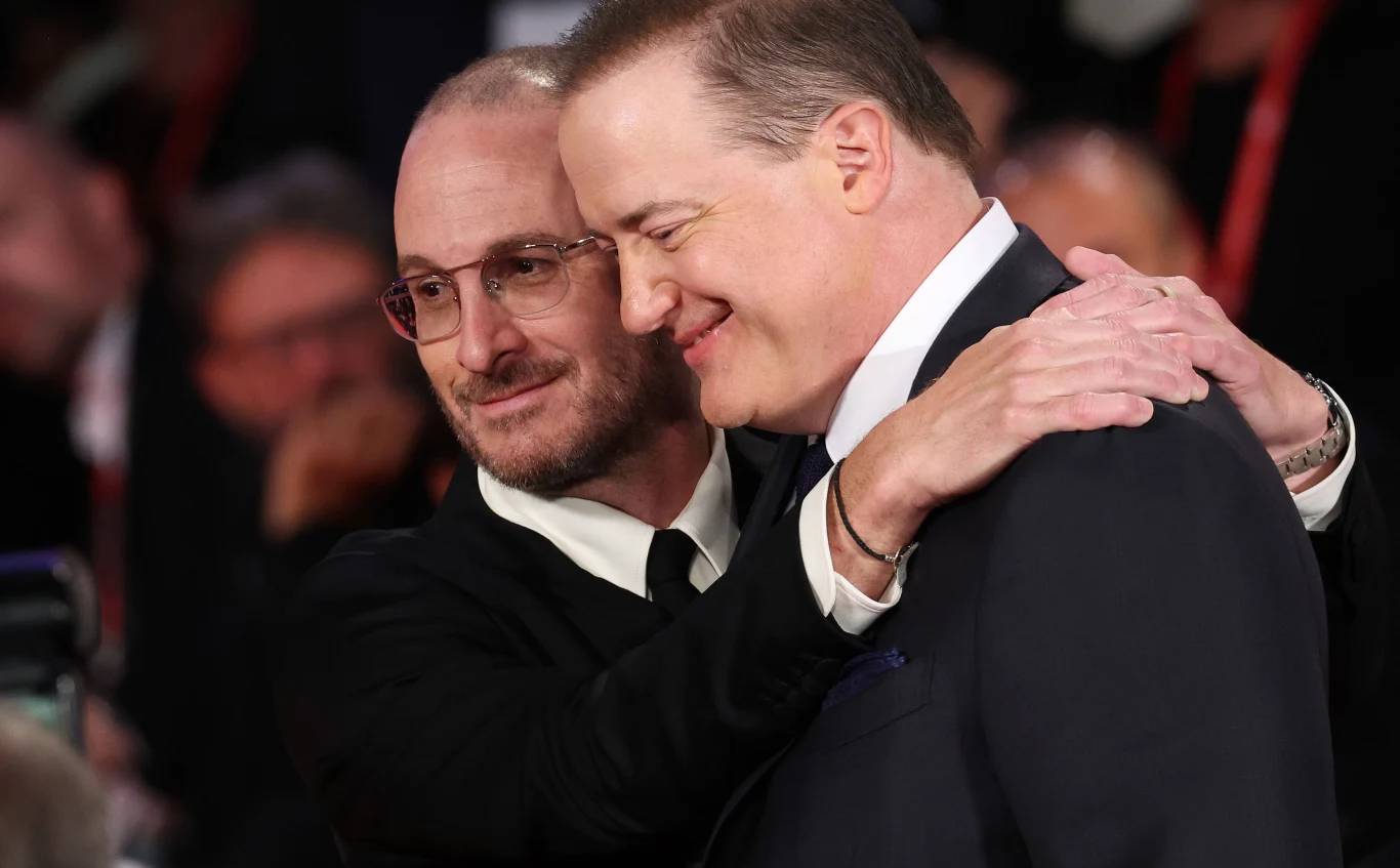 Reżyser 'Wieloryba" Darren Aronofsky i Brendan Fraser na festiwalu w Wenecji Reżyser 'Wieloryba" Darren Aronofsky i Brendan Fraser na festiwalu w Wenecji