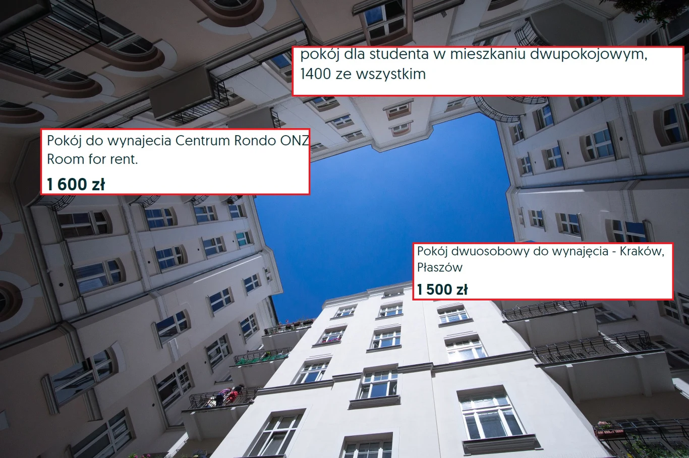 Studenci szukają pokojów na wynajem. Oferta jest przebrana, a ceny wysokie Studenci szukają pokojów na wynajem. Oferta jest przebrana, a ceny wysokie