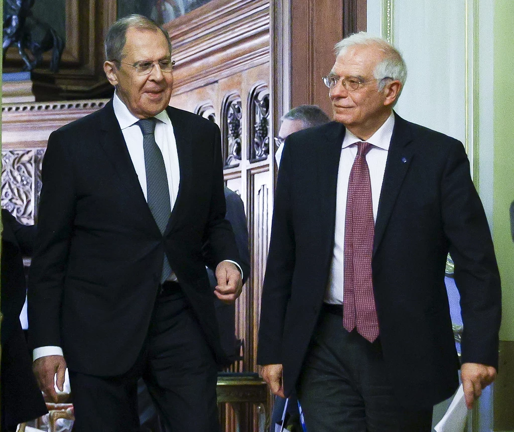 Siergiej Ławrow i Josep Borrell