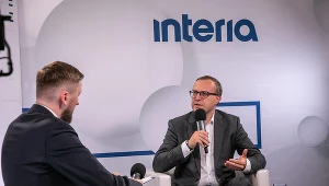 Paweł Borys, prezes PFR w studiu Interii podczas Forum Ekonomicznego w Karpaczu 