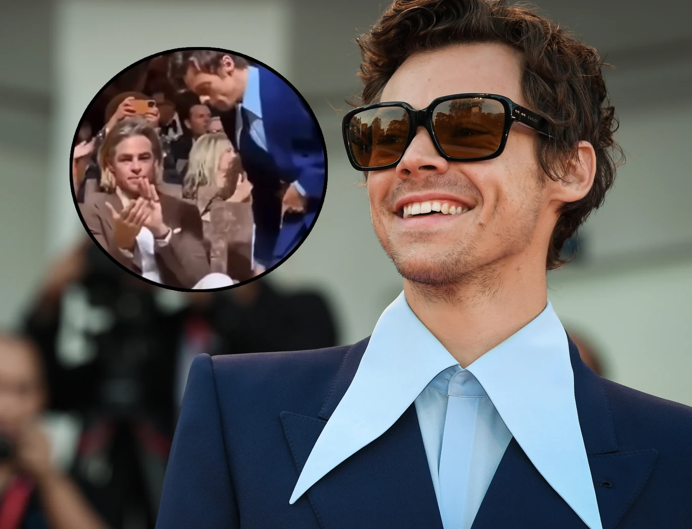 Harry Styles opluł Chrisa Pine'e? Harry Styles opluł Chrisa Pine'e?
