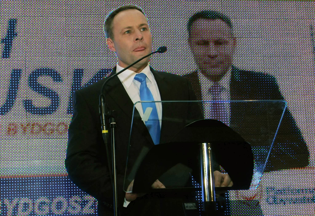 Rafał Burski, prezydent Bydgoszczy, podczas kampanii wyborczej w 2010 r.