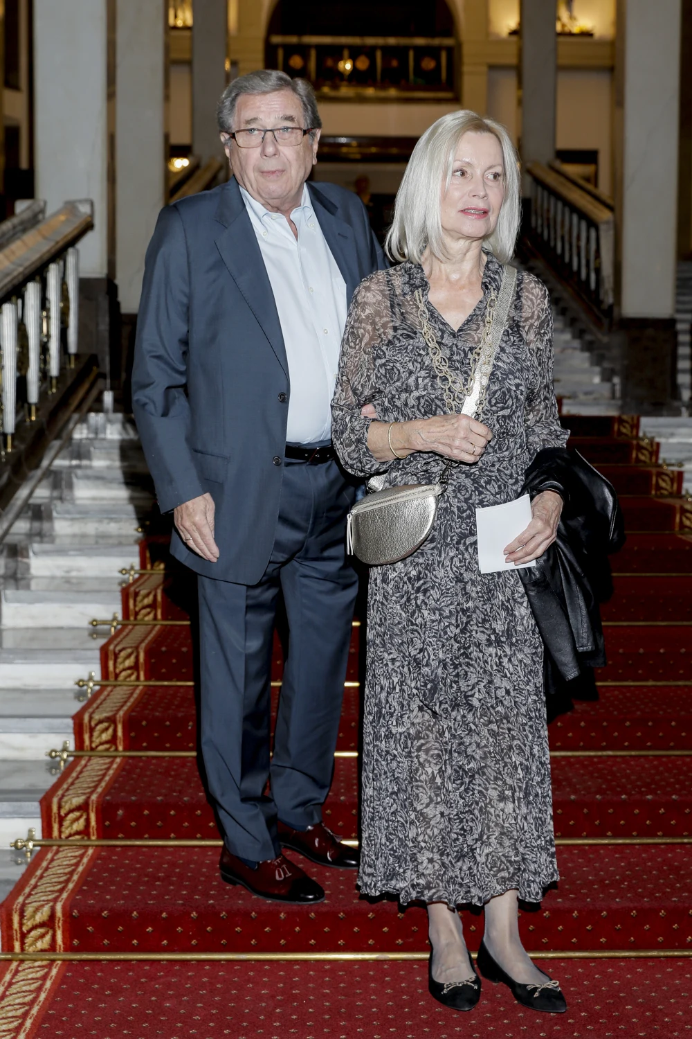 Janusz Gajos z żoną Elżbietą