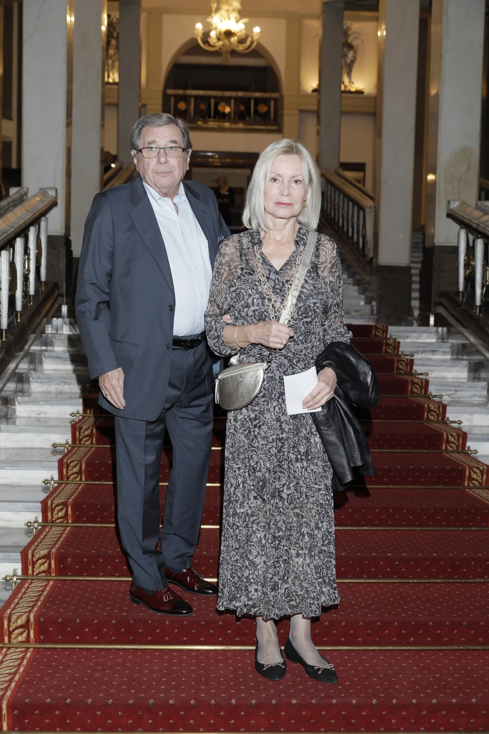 Janusz Gajos z żoną Elżbietą