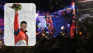 Wicemistrz olimpijski w śpiączce. Brał udział w wypadku lotniczym