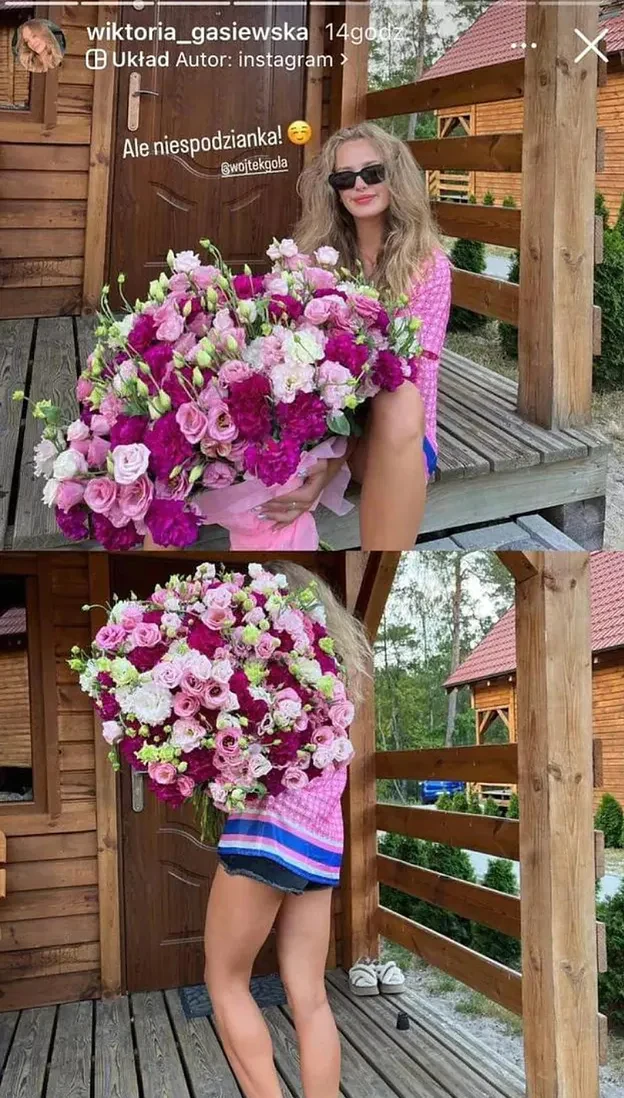 Wiktoria Gąsiewska pokazała bukiet na Instagramie