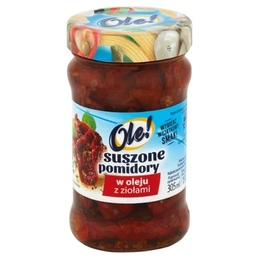 Ole! Suszone pomidory w oleju z ziołami 270 g - 1