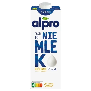 Alpro Psst! To nie mlek Napój owsiany 3,5 % 1 l - 2