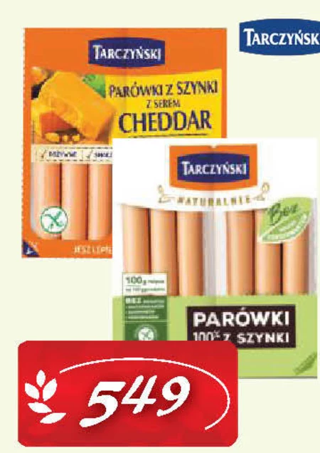 Tarczyński Naturalnie Parówki 100 % z kurczaka 160 g (2 x 80 g)