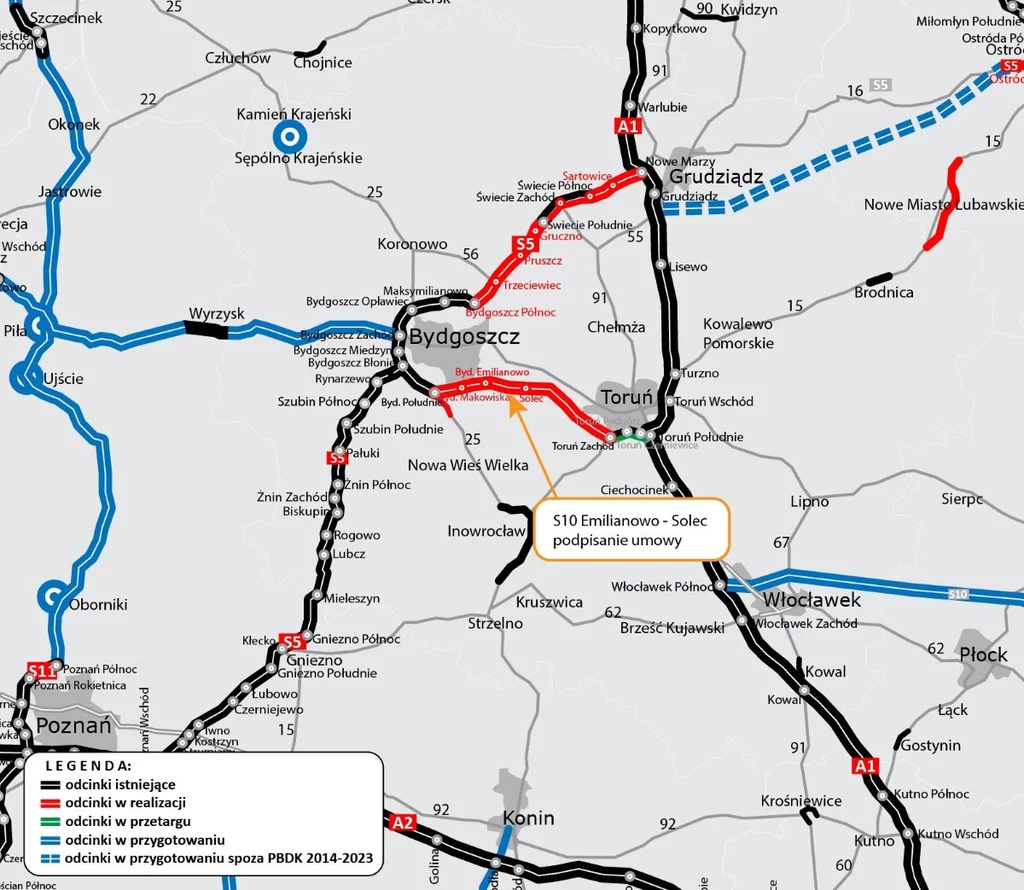 Odcinek, na realizację którego została podpisana umowa, będzie miał długość 8,6 km.