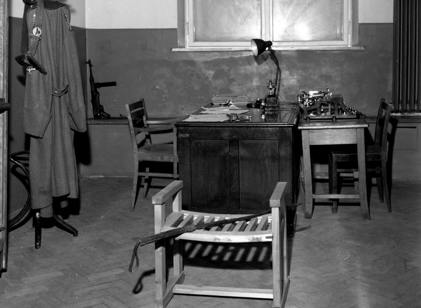 Pokój przesłuchań Gestapo na Pawiaku (rekonstrukcja)