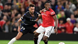 Bramka Braisa Mendeza (z lewej) zapewniła Realowi Sociedad triumf na Old Trafford  