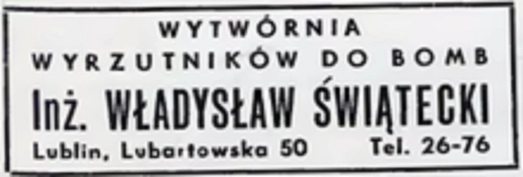 Wyrzutniki do bom inżyniera Świąteckiego stały się sławne w całej przedwojennej Europie / foto: wikipedia