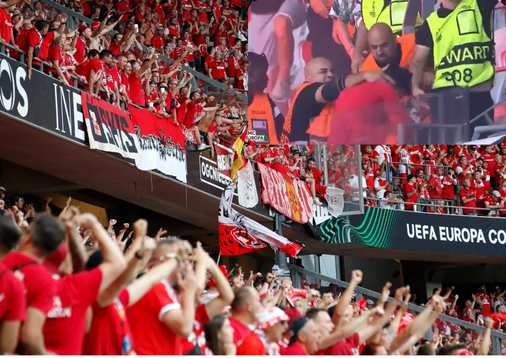 W czasie meczu Nicei z FC Koeln na trybunach doszło do ogromnych zamieszek